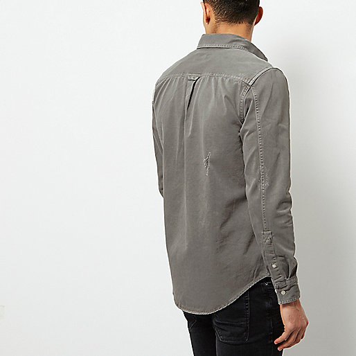 river island sandals,jacques-vertuk South Africa Grey distressed denim shirt men 299046 river island sandals,jacques-vertuk South Africa Grey distressed denim shirt men 299046