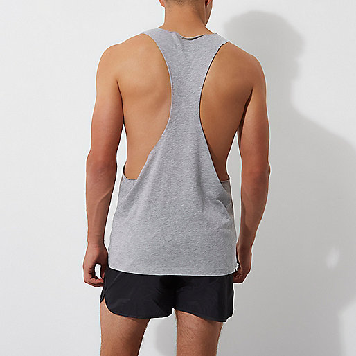 river island clothing,jacques-vertuk Jean Sale Grey dropped armhole racer back tank Tanks T-Shirts / Tanks men river island clothing,jacques-vertuk Jean Sale Grey dropped armhole racer back tank Tanks T-Shirts / Tanks men