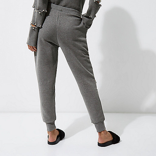 river island amelie,jacques-vertuk Dresses Uk Grey faux pearl ripped knee joggers Joggers Pants women river island amelie,jacques-vertuk Dresses Uk Grey faux pearl ripped knee joggers Joggers Pants women