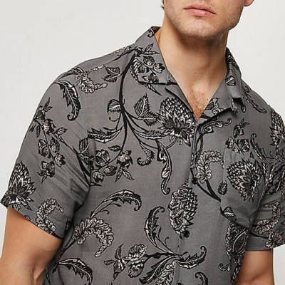 black friday offers river island,jacques-vertuk Shop Grey floral print shirt men 298428 black friday offers river island,jacques-vertuk Shop Grey floral print shirt men 298428