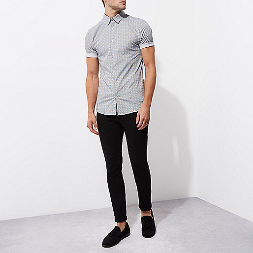 river island cream blouse,Two Piece Outfits jacques-vertuk Grey geo muscle fit short sleeve shirt Short Sleeve Shirts Shirts men river island cream blouse,Two Piece Outfits jacques-vertuk Grey geo muscle fit short sleeve shirt Short Sleeve Shirts Shirts men