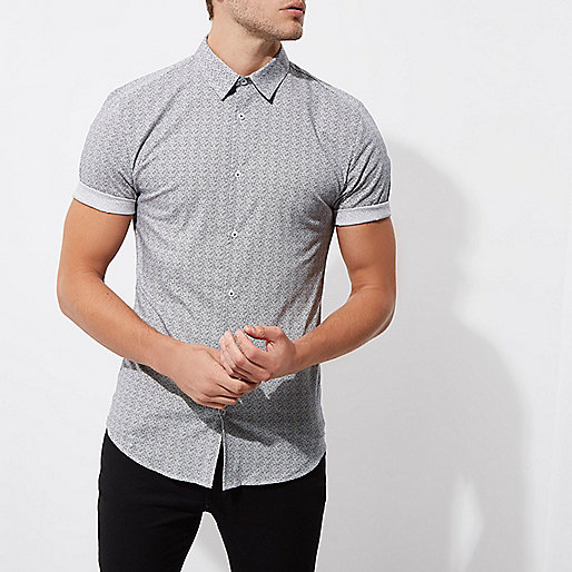 river island cream blouse,Two Piece Outfits jacques-vertuk Grey geo muscle fit short sleeve shirt Short Sleeve Shirts Shirts men river island cream blouse,Two Piece Outfits jacques-vertuk Grey geo muscle fit short sleeve shirt Short Sleeve Shirts Shirts men