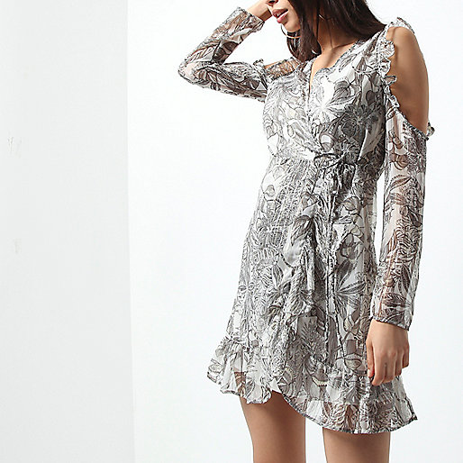 river island black dress asos,jacques-vertuk Shop Grey leaf print cold shoulder wrap dress women 696114 river island black dress asos,jacques-vertuk Shop Grey leaf print cold shoulder wrap dress women 696114