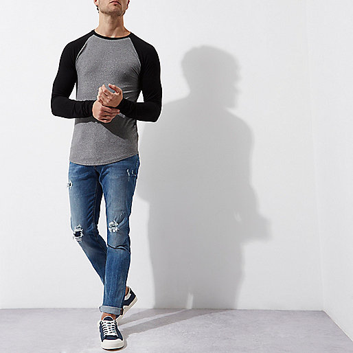 black hooded puffer jacket river island,jacques-vertuk Stores Grey marl muscle fit raglan sleeve T-shirt men 301388 black hooded puffer jacket river island,jacques-vertuk Stores Grey marl muscle fit raglan sleeve T-shirt men 301388
