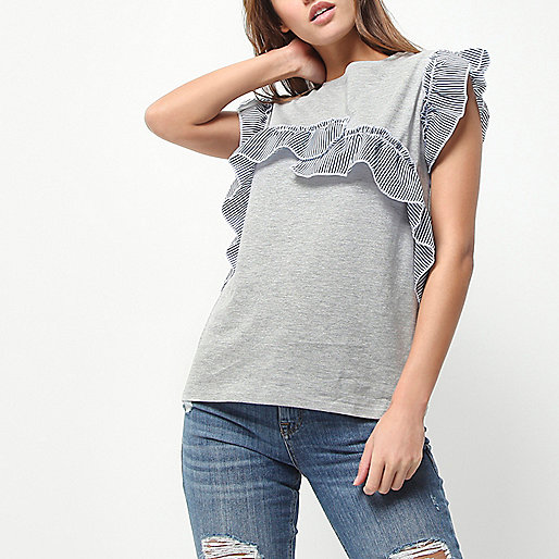 river island high waisted mom jeans,Where To Buy jacques-vertuk Clothes Grey marl stripe frill T-shirt Plain T-Shirts / Tanks T-Shirts & Tanks Tops women river island high waisted mom jeans,Where To Buy jacques-vertuk Clothes Grey marl stripe frill T-shirt Plain T-Shirts / Tanks T-Shirts & Tanks Tops women