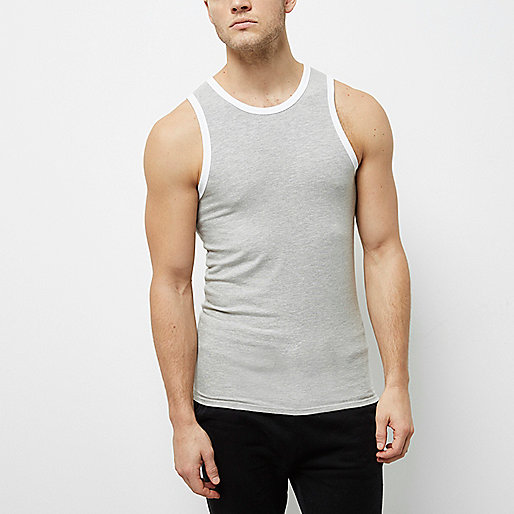 river island leather look jackets,jacques-vertuk Sale Grey muscle fit ringer tank men 299994 river island leather look jackets,jacques-vertuk Sale Grey muscle fit ringer tank men 299994