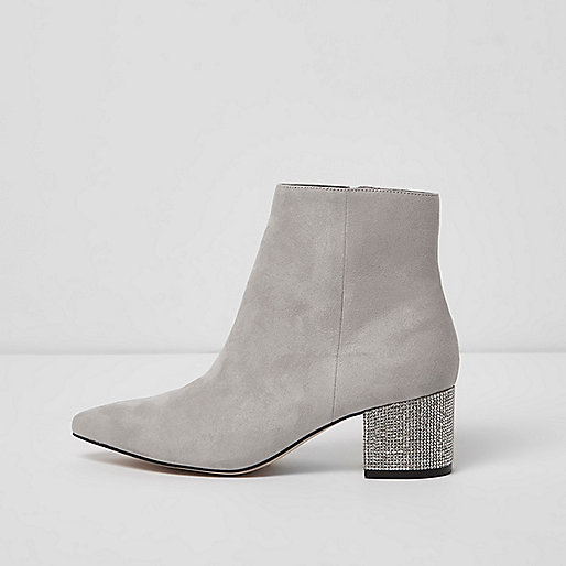 jacques-vertuk Grey pointed toe glitter block heel boots 706978 women Shoes / Boots Boots jacques-vertuk Grey pointed toe glitter block heel boots 706978 women Shoes / Boots Boots