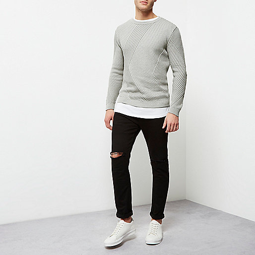 river island checkerboard dress,Coats At jacques-vertuk Grey ribbed panel slim fit sweater Sweaters / Cardigans Sale men river island checkerboard dress,Coats At jacques-vertuk Grey ribbed panel slim fit sweater Sweaters / Cardigans Sale men