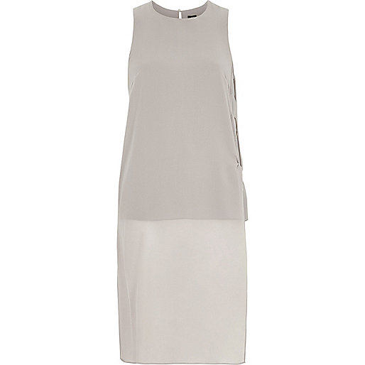 jacques-vertuk Grey ring side longline sleeveless top 708968 women Tops Cami / Sleeveless Tops jacques-vertuk Grey ring side longline sleeveless top 708968 women Tops Cami / Sleeveless Tops