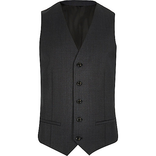 jacques-vertuk Grey slim suit vest 290228 men Suits