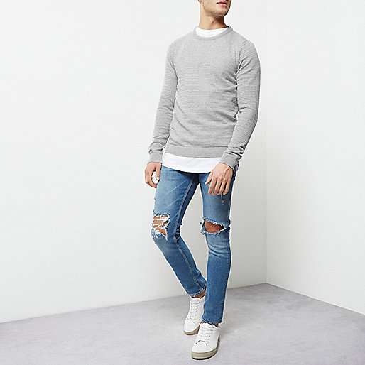 river island purple bag,jacques-vertuk South Africa Grey textured slim fit sweater men 301091
