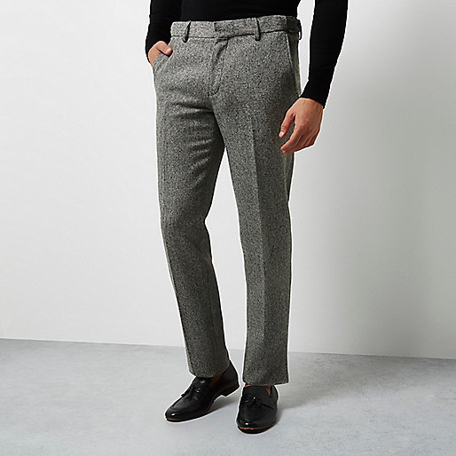 jacques-vertuk Grey Vito textured tux pants 297903 men Trousers