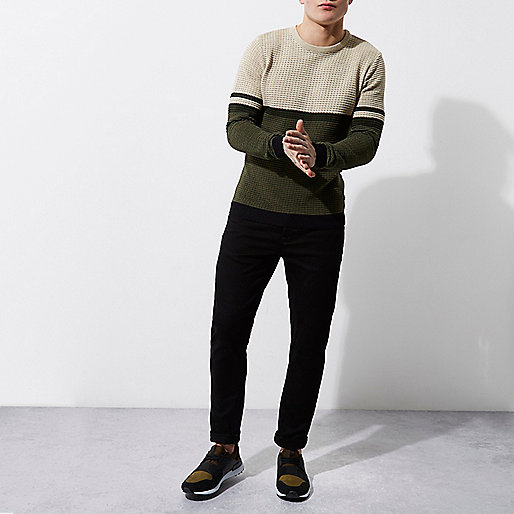 river island navy dress,jacques-vertuk Outlet Khaki contrast stripe block slim fit sweater men 301993 river island navy dress,jacques-vertuk Outlet Khaki contrast stripe block slim fit sweater men 301993