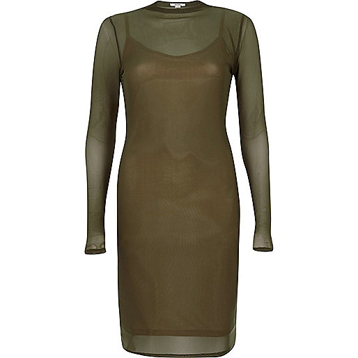 jacques-vertuk Khaki green mesh long sleeve bodycon dress 702222 women Dresses Bodycon Dresses jacques-vertuk Khaki green mesh long sleeve bodycon dress 702222 women Dresses Bodycon Dresses