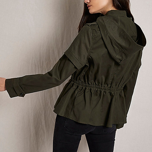 black river island rucksack,Ladies jacques-vertuk Clothes Khaki green RI Studio cropped utility jacket Coats / Jackets Sale women black river island rucksack,Ladies jacques-vertuk Clothes Khaki green RI Studio cropped utility jacket Coats / Jackets Sale women