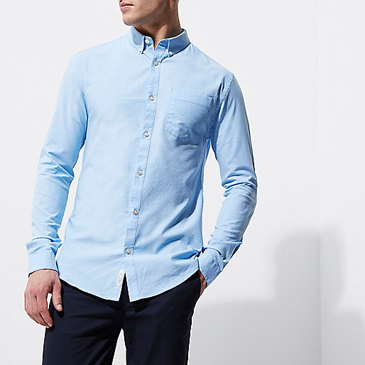 clothes river island sale,jacques-vertuk UK Sale Light blue muscle fit Oxford shirt men 300588 clothes river island sale,jacques-vertuk UK Sale Light blue muscle fit Oxford shirt men 300588
