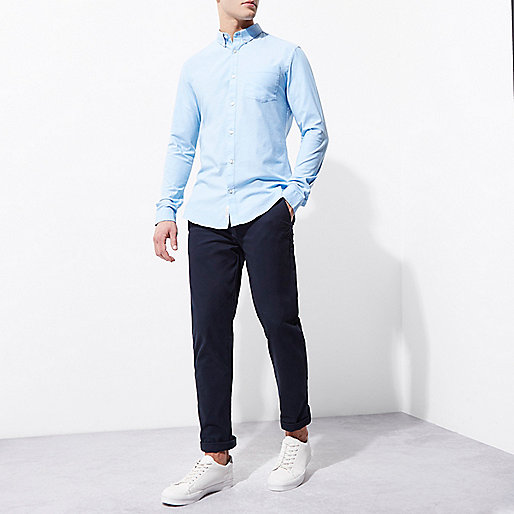 clothes river island sale,jacques-vertuk UK Sale Light blue muscle fit Oxford shirt men 300588 clothes river island sale,jacques-vertuk UK Sale Light blue muscle fit Oxford shirt men 300588