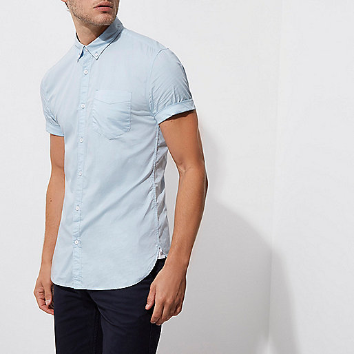 unidays river island,jacques-vertuk UK Sale Light blue muscle fit short sleeve shirt men 302719 unidays river island,jacques-vertuk UK Sale Light blue muscle fit short sleeve shirt men 302719