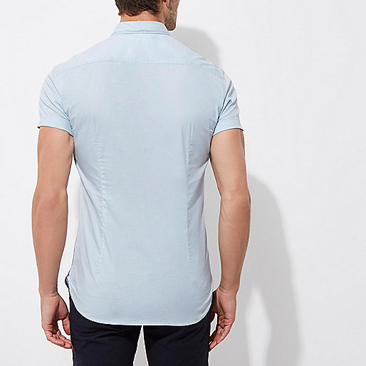 unidays river island,jacques-vertuk UK Sale Light blue muscle fit short sleeve shirt men 302719 unidays river island,jacques-vertuk UK Sale Light blue muscle fit short sleeve shirt men 302719