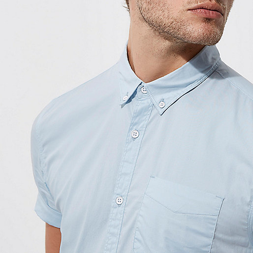 unidays river island,jacques-vertuk UK Sale Light blue muscle fit short sleeve shirt men 302719 unidays river island,jacques-vertuk UK Sale Light blue muscle fit short sleeve shirt men 302719