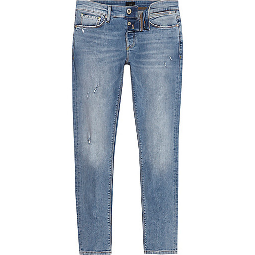 jacques-vertuk Light blue Sid distressed skinny jeans 302778 men Jeans Skinny Jeans