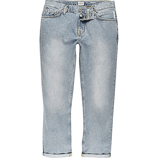 jacques-vertuk Light blue wash Dean cropped straight jeans 293624 men Jeans