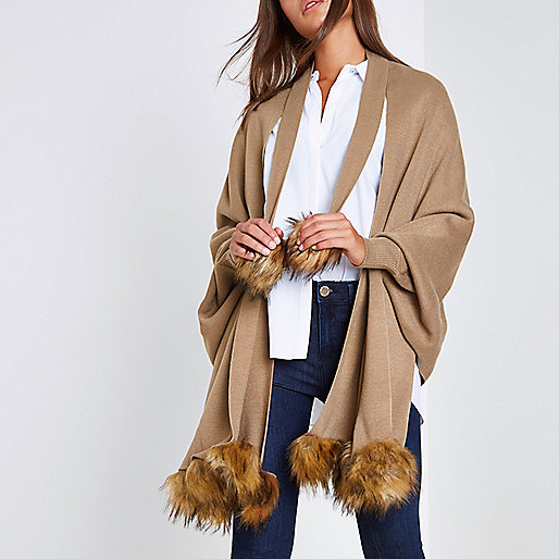 gold river island coat,Clothes From jacques-vertuk Light brown pom pom trim cardigan Capes / Ponchos Accessories women gold river island coat,Clothes From jacques-vertuk Light brown pom pom trim cardigan Capes / Ponchos Accessories women