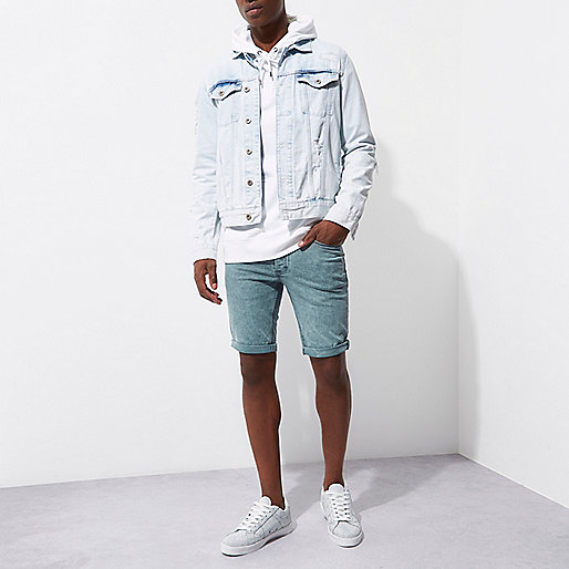 river island boutique,jacques-vertuk Trousers Sale Light green acid wash skinny denim shorts Casual Shorts Shorts men river island boutique,jacques-vertuk Trousers Sale Light green acid wash skinny denim shorts Casual Shorts Shorts men
