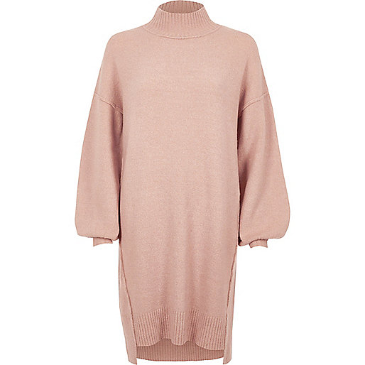 jacques-vertuk Light pink knit balloon sleeve sweater dress 705331 women Dresses Swing Dresses jacques-vertuk Light pink knit balloon sleeve sweater dress 705331 women Dresses Swing Dresses