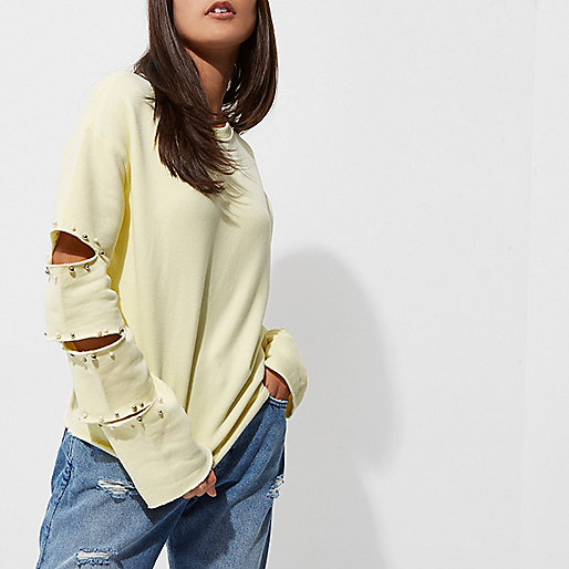 river island denim jacket sale,jacques-vertuk Outlet Sale Light yellow slashed sleeve sweatshirt Hoodies / Sweatshirts Tops women river island denim jacket sale,jacques-vertuk Outlet Sale Light yellow slashed sleeve sweatshirt Hoodies / Sweatshirts Tops women