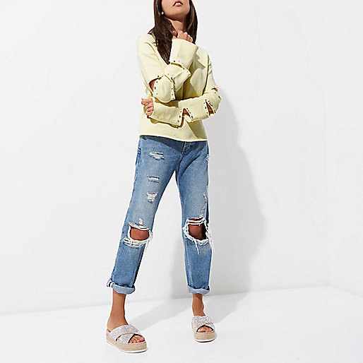 river island denim jacket sale,jacques-vertuk Outlet Sale Light yellow slashed sleeve sweatshirt Hoodies / Sweatshirts Tops women river island denim jacket sale,jacques-vertuk Outlet Sale Light yellow slashed sleeve sweatshirt Hoodies / Sweatshirts Tops women