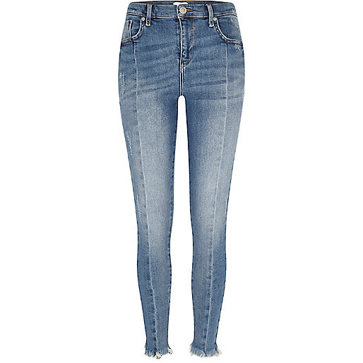 jacques-vertuk Mid blue frayed hem Amelie super skinny jeans 705270 women Jeans Skinny Jeans jacques-vertuk Mid blue frayed hem Amelie super skinny jeans 705270 women Jeans Skinny Jeans