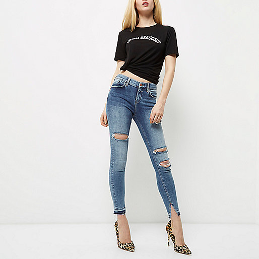 river island brown leather shoes,Tiver Usland Mid blue ripped Amelie super skinny jeans Skinny Jeans Jeans women river island brown leather shoes,Tiver Usland Mid blue ripped Amelie super skinny jeans Skinny Jeans Jeans women