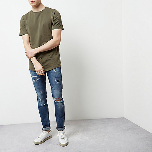 river island leather jeans,jacques-vertuk UK Sale Mid blue ripped skinny Sid jeans men 298820 river island leather jeans,jacques-vertuk UK Sale Mid blue ripped skinny Sid jeans men 298820