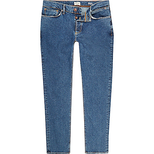 jacques-vertuk Mid blue wash Sid skinny jeans 293705 men Jeans
