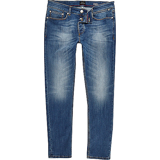 jacques-vertuk Mid blue wash Sid skinny jeans 295876 men Jeans Skinny Jeans