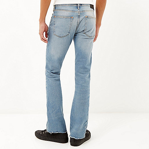 life on the island river island,jacques-vertuk UK Mid wash raw hem Sid skinny kickflare jeans men 287893 life on the island river island,jacques-vertuk UK Mid wash raw hem Sid skinny kickflare jeans men 287893