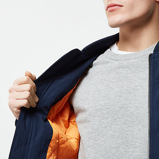 river island coats sale,jacques-vertuk UK Navy blue casual crinkle bomber jacket men 299780 river island coats sale,jacques-vertuk UK Navy blue casual crinkle bomber jacket men 299780