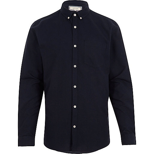 jacques-vertuk Navy casual Oxford shirt 292733 men Shirts Long Sleeve Shirts