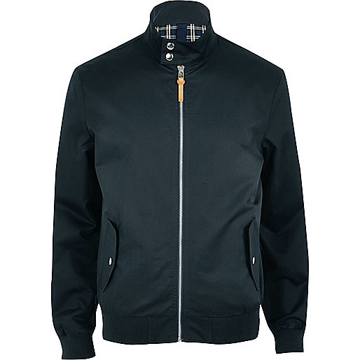 jacques-vertuk Navy funnel neck harrington jacket 295069 men Coats / Jackets