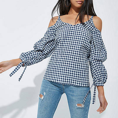 river island skinny stretch,jacques-vertuk Dresses Online Navy gingham puff sleeve cold shoulder top Seasonal Offers Sale women river island skinny stretch,jacques-vertuk Dresses Online Navy gingham puff sleeve cold shoulder top Seasonal Offers Sale women