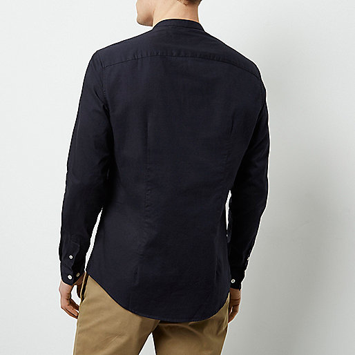 river island plus jackets,Where Else Sells jacques-vertuk Clothes Navy grandad collar slim fit shirt Shirts Sale men river island plus jackets,Where Else Sells jacques-vertuk Clothes Navy grandad collar slim fit shirt Shirts Sale men