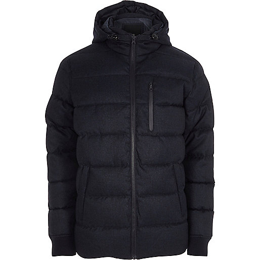 jacques-vertuk Navy hooded puffer jacket 302963 men Coats / Jackets Jackets