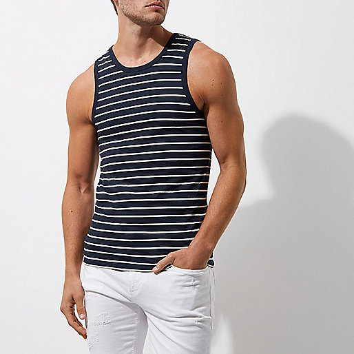 river island sneakers,jacques-vertuk Beach Dress Navy stripe muscle fit tank T-Shirts / Tanks Sale men river island sneakers,jacques-vertuk Beach Dress Navy stripe muscle fit tank T-Shirts / Tanks Sale men