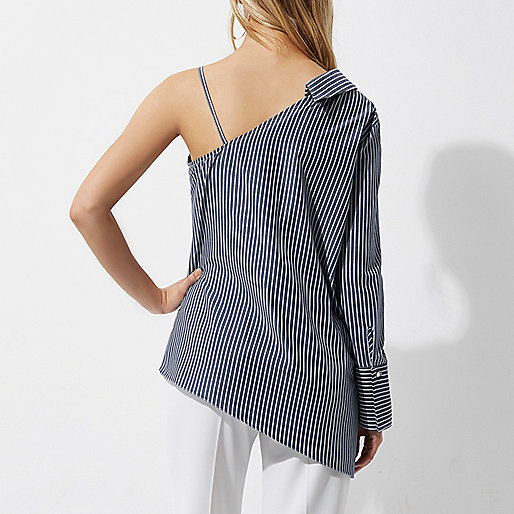 river island white t shirt,jacques-vertuk UK Navy stripe print one shoulder shirt women 705084 river island white t shirt,jacques-vertuk UK Navy stripe print one shoulder shirt women 705084