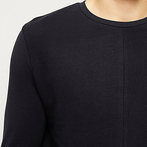 river island derbion,jacques-vertuk Shops Near Me Navy textured block sweatshirt T-Shirts / Tanks Sale men river island derbion,jacques-vertuk Shops Near Me Navy textured block sweatshirt T-Shirts / Tanks Sale men