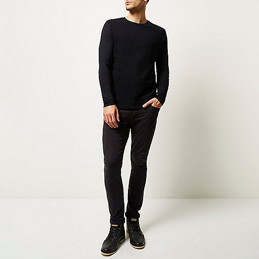 river island derbion,jacques-vertuk Shops Near Me Navy textured block sweatshirt T-Shirts / Tanks Sale men river island derbion,jacques-vertuk Shops Near Me Navy textured block sweatshirt T-Shirts / Tanks Sale men