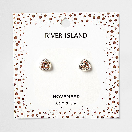 jacques-vertuk Orange gem November birthstone stud earrings 707392 women Jewellery Earrings jacques-vertuk Orange gem November birthstone stud earrings 707392 women Jewellery Earrings