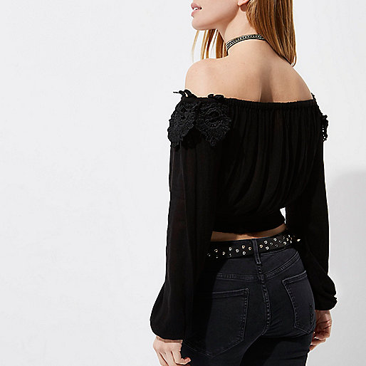 big river island bag,jacques-vertuk Costs Petite black bardot crochet crop top Crop Tops / Bralets Tops women big river island bag,jacques-vertuk Costs Petite black bardot crochet crop top Crop Tops / Bralets Tops women