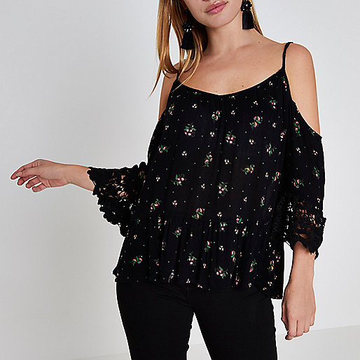 river island poncho,jacques-vertuk Online Petite black ditsy cold shoulder top women 707097 river island poncho,jacques-vertuk Online Petite black ditsy cold shoulder top women 707097
